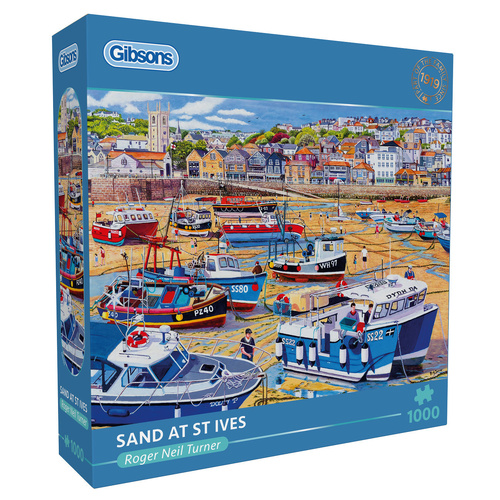 Gibsons Sand at St. Ives by Roger Neil Turner Jigsaw Puzzle 1000 Pieces