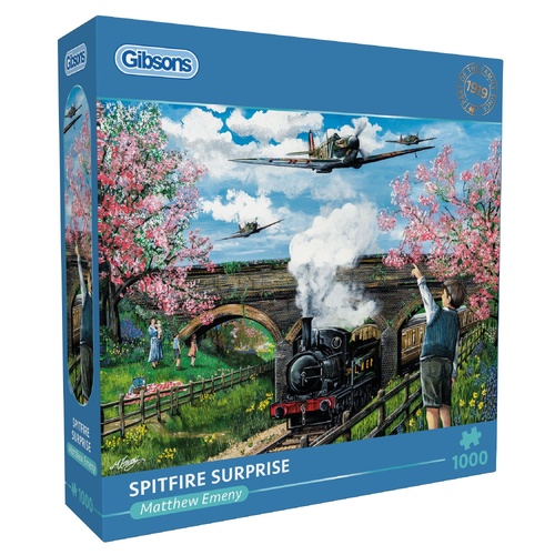 Gibsons Spitfire Surprise by Matthew Emeny Jigsaw Puzzle 1000 Pieces