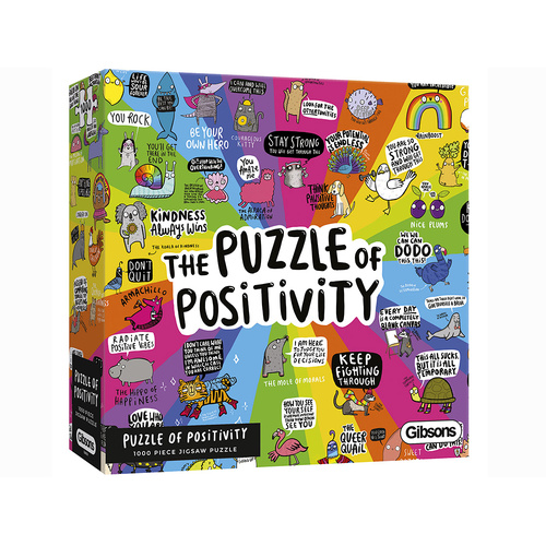 Gibsons Puzzle of Positivity Jigsaw Puzzle 1000 Pieces (GIB066081)