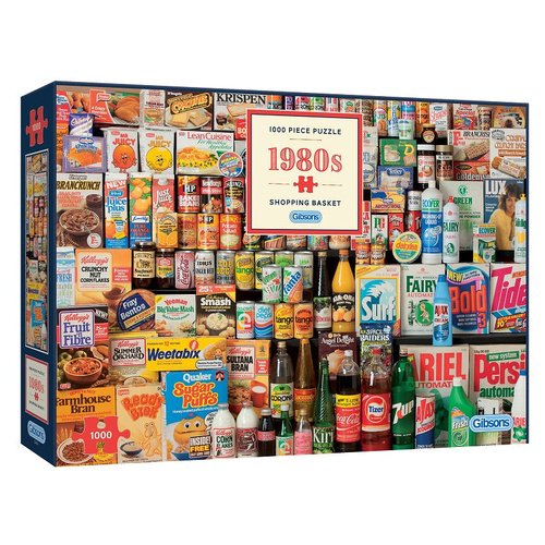 Gibsons 1980s Shopping Basket Jigsaw Puzzle 1000 Pieces