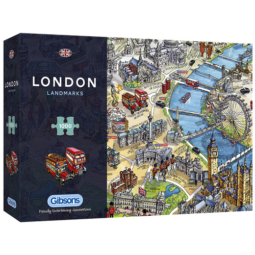 Gibsons London Landmarks Jigsaw Puzzle 1000 Pieces (GIB070668)