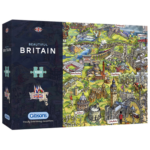 Gibsons Beautiful Britain Jigsaw Puzzle 1000 Pieces (GIB070804)