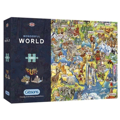 Gibsons Wonderful World Jigsaw Puzzle 1000 Pieces