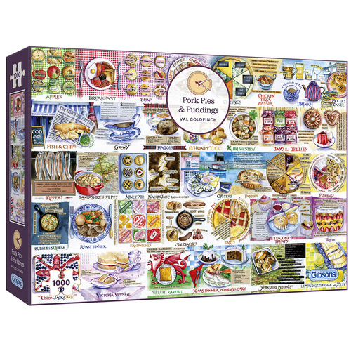 Gibsons Pork Pies & Puddings Jigsaw Puzzle 1000 Pieces (GIB071078)