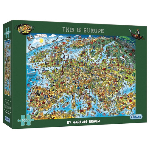 Gibsons This is Europe Adult Jigsaw Puzzle 1000 Pieces (GIB071139)