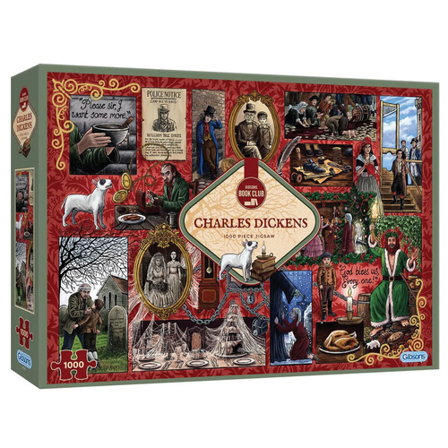 Gibsons Book Club Charles Dickens Jigsaw Puzzle 1000 Pieces (GIB071245)