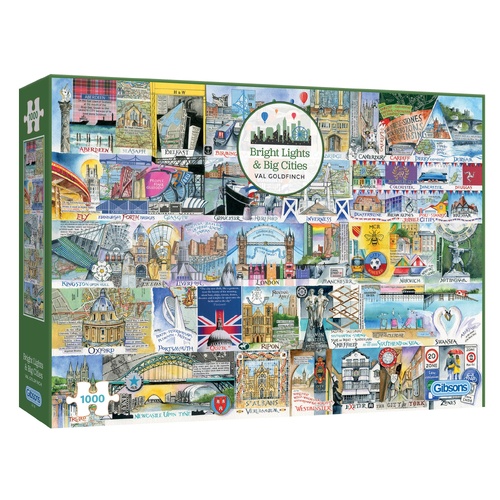 Gibsons Bright Lights & Big Cities Jigsaw Puzzle 1000 Pieces