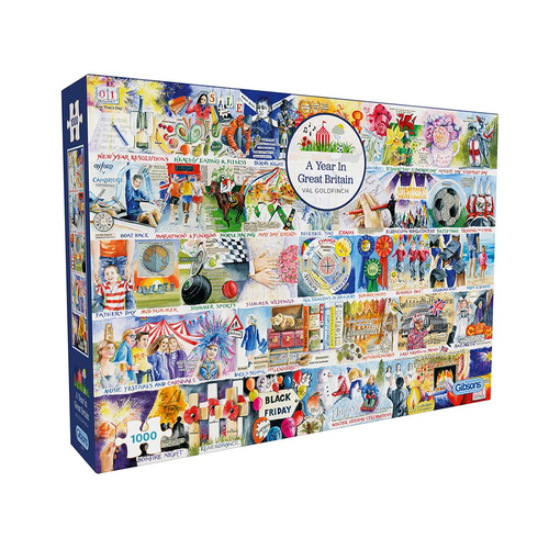 Gibsons A Year in Great Britain Jigsaw Puzzle 1000 Pieces (GIB071405)