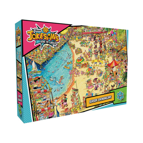 Gibsons Jokesaws Seaside Shenanigans Jigsaw Puzzle 1000 Pieces (GIB071443)
