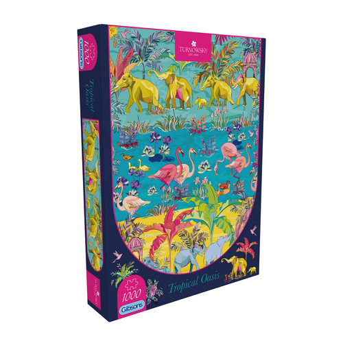 Gibsons House of Turnowsky: Tropical Oasis Jigsaw Puzzle 1000 Pieces