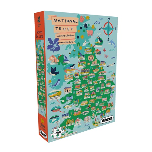 Gibsons National Trust: Across the Land Jigsaw Puzzle 1000 Pieces