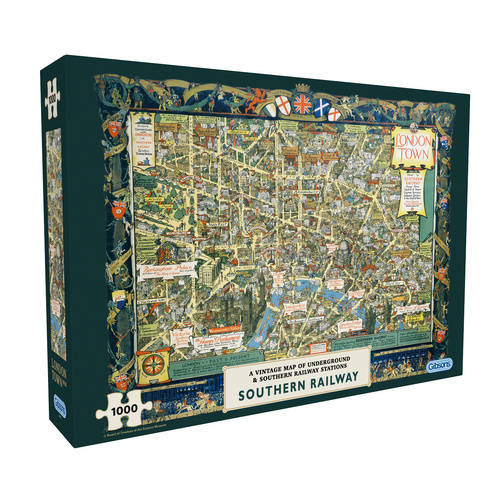 Gibsons London Town by Southern Railway Jigsaw Puzzle 1000 Pieces