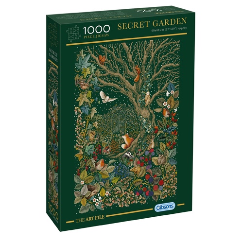 Gibsons The Art File: Secret Garden Jigsaw Puzzle 1000 Pieces