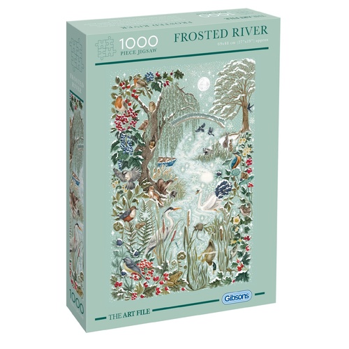 Gibsons The Art File: Frosted River Jigsaw Puzzle 1000 Pieces