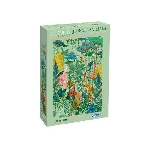 Gibsons Art File Jungle Animals Jigsaw Puzzle 1000 Pieces (GIB072150)