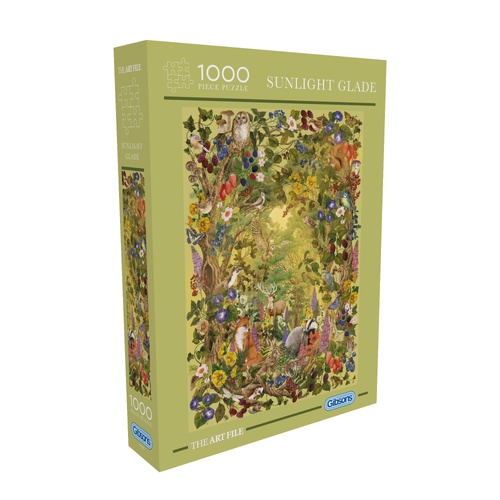 Gibsons The Art File: Sunlight Glade Jigsaw Puzzle 1000 Pieces