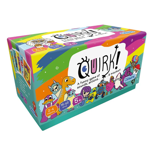 Gibsons Quirk! Family Card Game 2-6 Players Ages 5+ (GIB090246)