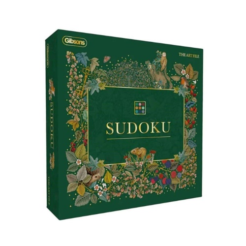 Gibsons The Art File: Sudoku Classic Board Game 1-Player Ages 8+