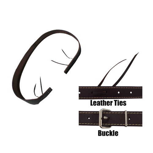 Powa Beam Plain Leather Rifle Gun Sling 112cm - Buckle (GSB1)
