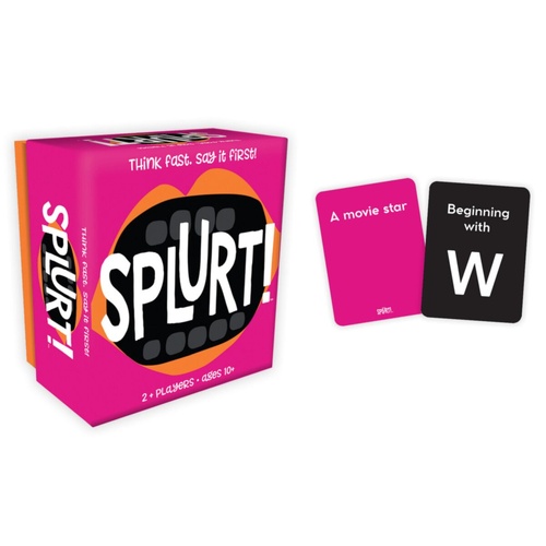 Gamewright Splurt! Think Fast Speak First Card Game 2+ Players