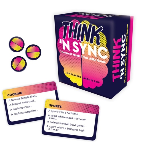 Gamewright Think 'N Sync Card Game 2-8 Players Ages 12+