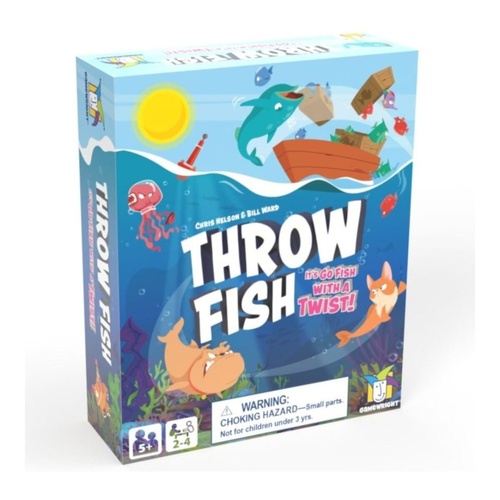 Gamewright Throw Fish Go Fish with Twist! Card Game 2-4 Players Ages 5+
