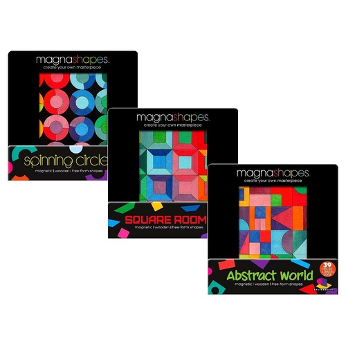 Magnashapes Assorted Wooden Magnetic Puzzles (GWI8107)