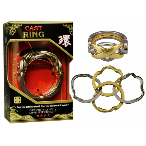 HANAYAMA L4 CAST PUZZLE RING (HAN90011)