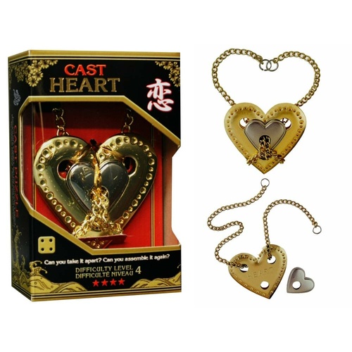 HANAYAMA L4 CAST PUZZLE HEART (HAN90013)