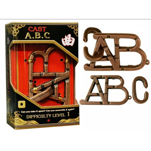 HANAYAMA L1 CAST PUZZLE ABC (HAN90031)