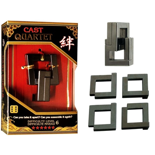 HANAYAMA L6 CAST PUZZ. QUARTET (HAN90037)