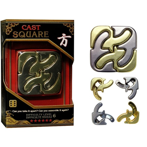 HANAYAMA L6 CAST PUZZLE SQUARE (HAN90050)