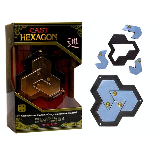HANAYAMA L4 CAST PUZZ. HEXAGON (HAN90069)