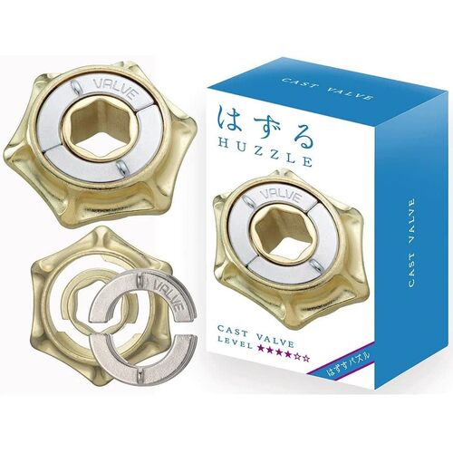 Hanayama Huzzle Level 4 Cast Valve Brain Teaser Puzzle (HAN90151)