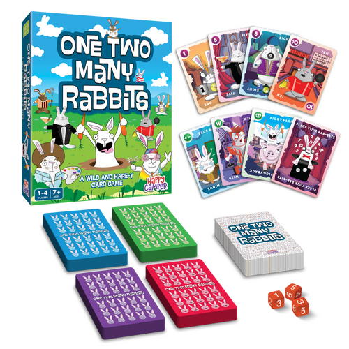 Happy Camper One Too Many Rabbits Card Game 1-4 Players Ages 7+