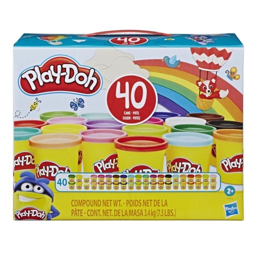 Play-Doh 40 Cans Modeling Compound for Kids Creative Play Assorted
