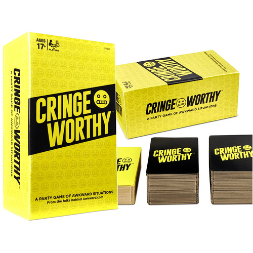 Hasbro Cringe Worthy Party Card Game 3+ Players Ages 17+ (HASE9453)
