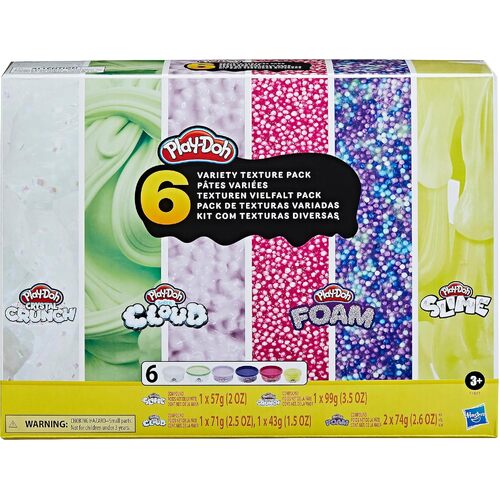 Play-Doh 6 Variety Texture Pack Scented for Ages 3+ (HASF4885)