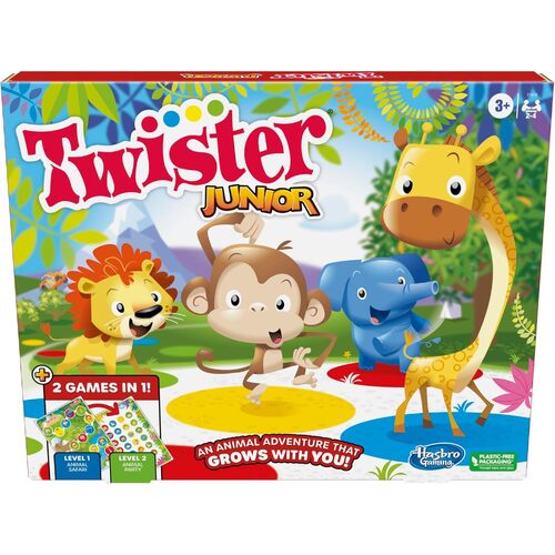 Hasbro Twister Junior Plus Fun Game 2-4 Players Ages 3+ (HASF7478)