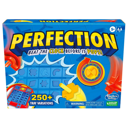 Hasbro Perfection Family Board Game 1+ Players Ages 5+ (HASF7697)