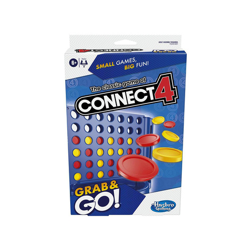 Hasbro Connect 4 Grab & Go Family Game 2-Players Ages 6+ (HASF8253)