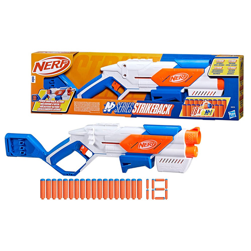 Nerf N Series Strikeback incl 18x Nerf N1 Darts for Ages 8+ (HASG0218)