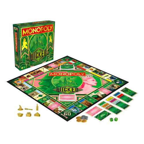 Monopoly Wicked Family Board Game 2-6 Players Ages 8+ (HASG1312)