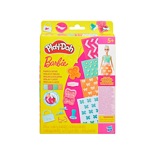 Play-Doh Barbie Pearls & Bows Play Set for Ages 5+ (HASG1365)