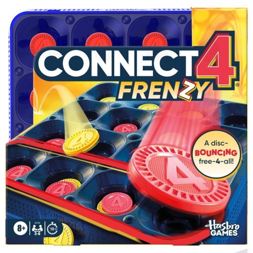 Connect 4 Frenzy Family Board Game 2-6 Players Ages 8+