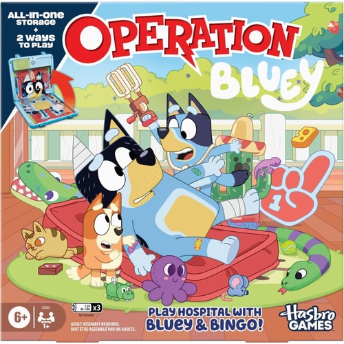 Operation Bluey Fast-Paced Family Skill Board Game 1+ Players Ages 6+