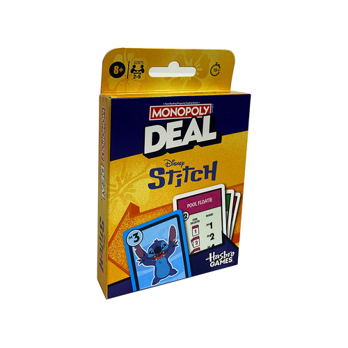 Monopoly Deal Disney Stitch Family Game 2-5 Players Ages 8+ (HASG2975)