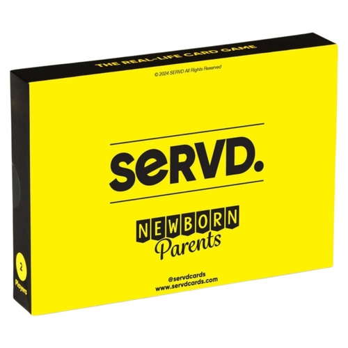 Servd Newborn Parents Real-Life Card Game 2-10 Players Ages 17+