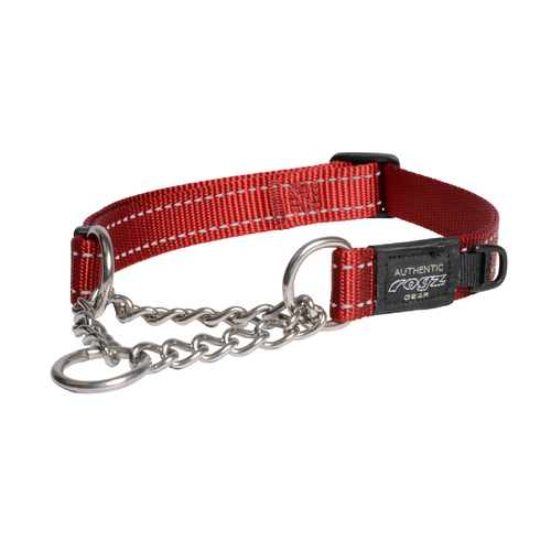 Rogz Control Obedience Non-Slip Dog Collar Red Large
