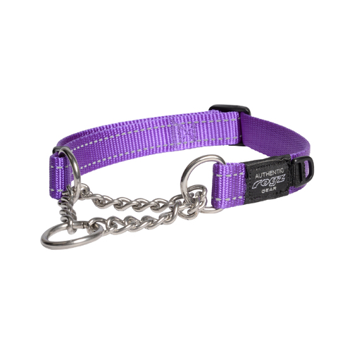 Rogz Control Obedience Non-Slip Dog Collar Purple Large
